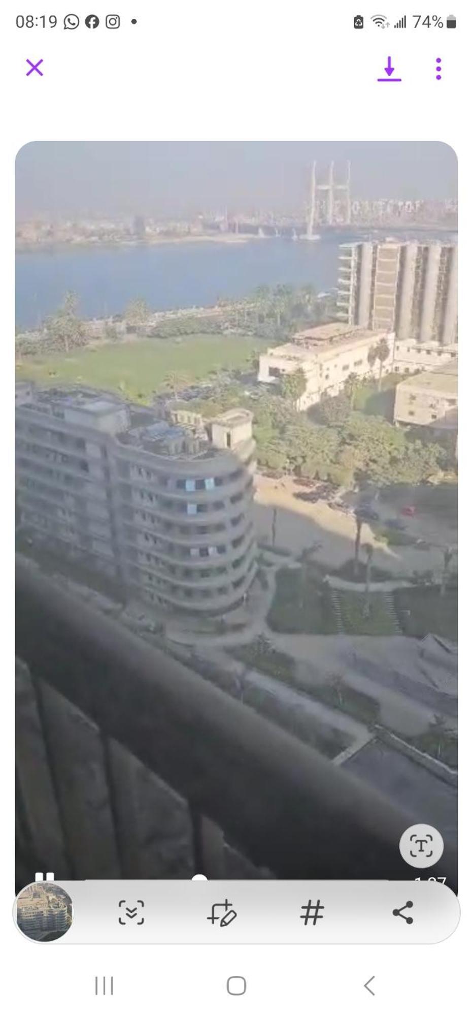 Excellent One Bed Overlooking The Nile Cairo